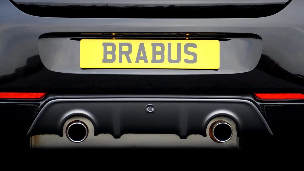 Brabus car plate